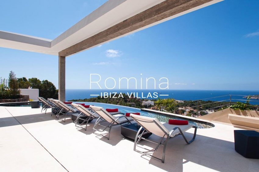 villa papirum ibiza-1terrace pool sea view3