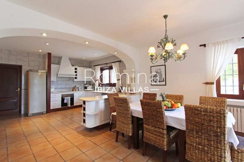 villa alix ibiza-3dining room kitchen