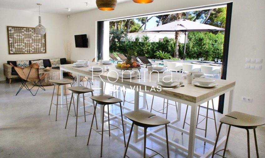 villa ambar ibiza-3dining area