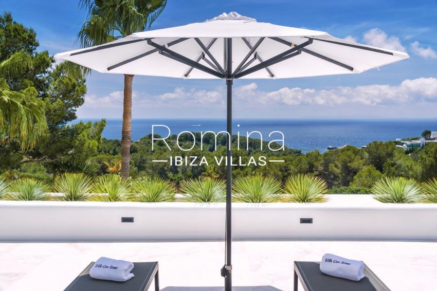 villa mar blau ibiza-1mster bedroom terrace sea view