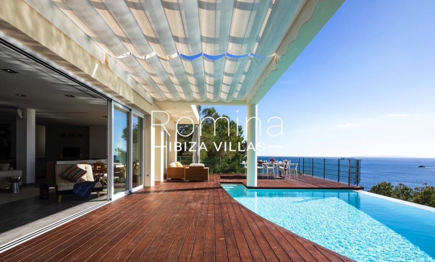 villa sedna ibiza-1pool terrace dininga rea sea view2