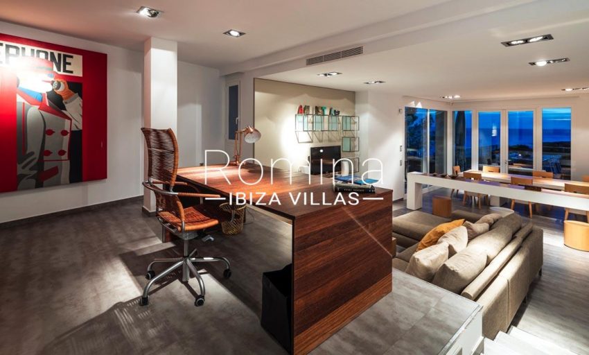 villa sedna ibiza-3living diniing room desk