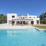 facade pergola terrace pool RV673 Can Ika romina ibiza villas