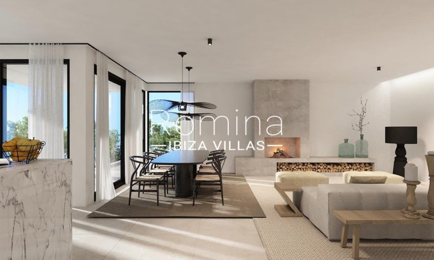 romina-ibiza-villas-rv722-proyecto-can-furnet-3render living dining room fireplace