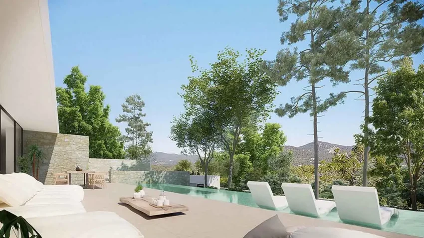 3 pool Romina ibiza villas proyecto corallisa