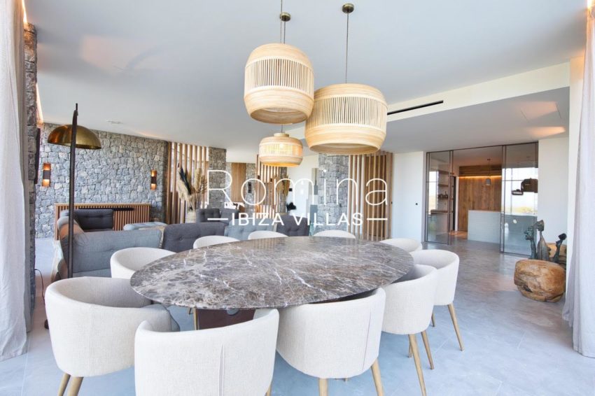 4. RV5169-01 Villa Bosc - rominas ibiza villas - dinner room inside