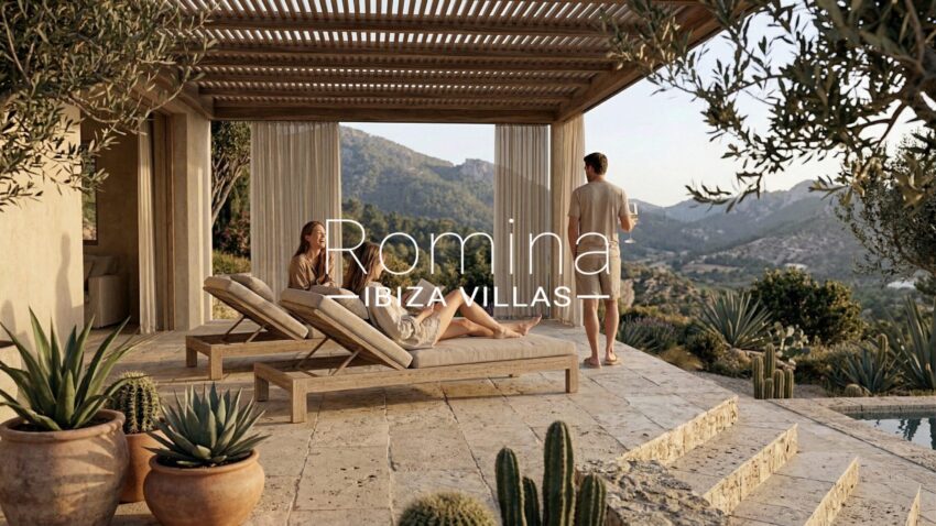 Ibiza Carrer de Cala Olivera - front pool view