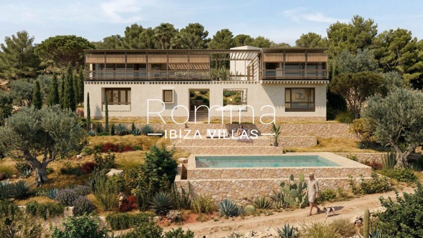 Ibiza Carrer de Cala Olivera - wide frontal view