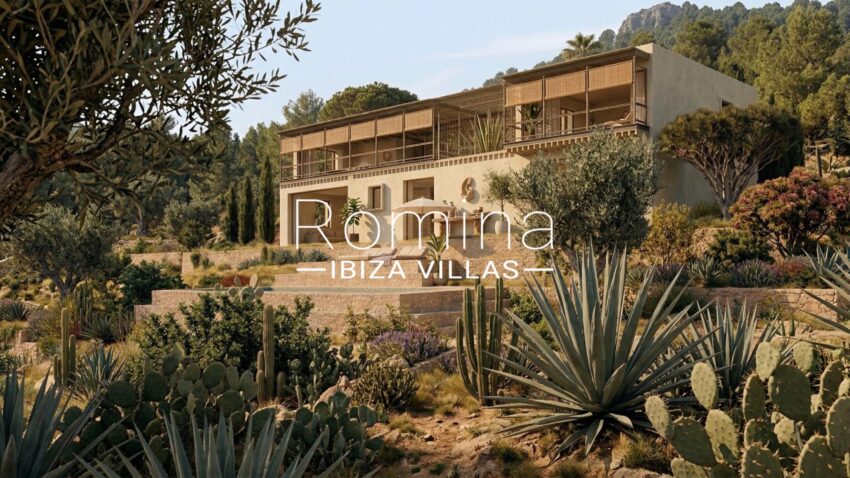 Ibiza Carrer de Cala Olivera - wide side view